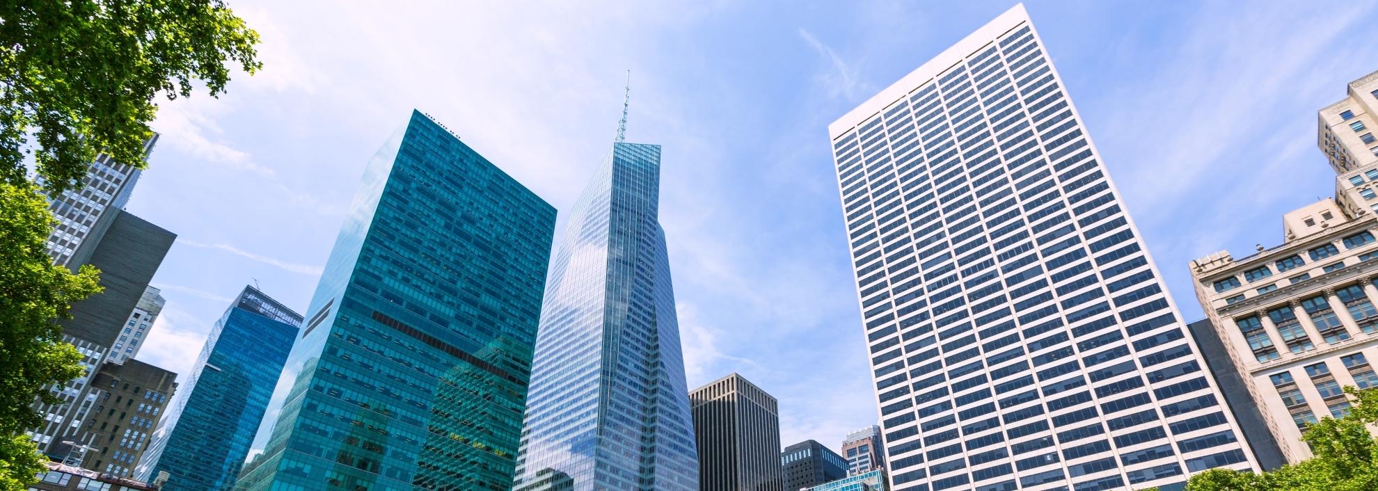 Bryant Park skyline, New York, New York